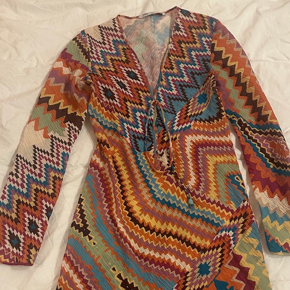 Zara multicolor maxi dress